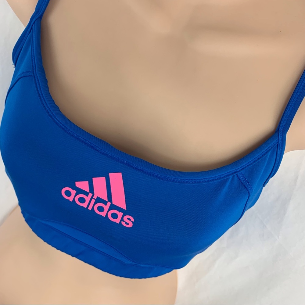 adidas Sport Swim RacerBack Workout Tank Summer Top PiNk BLue Size M